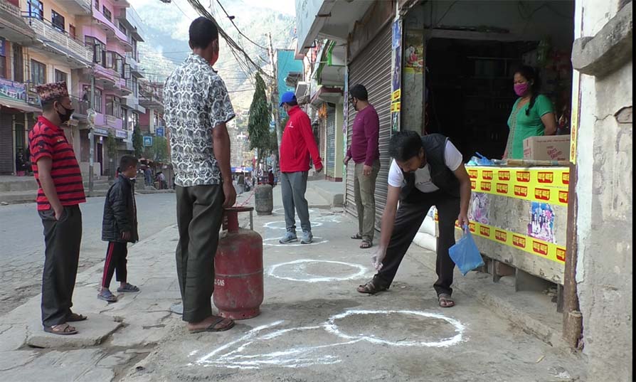 सामान किन्न जाने ग्राहकको दूरी निर्धारण